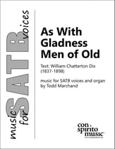 As With Gladness Men of Old SATB choral sheet music cover